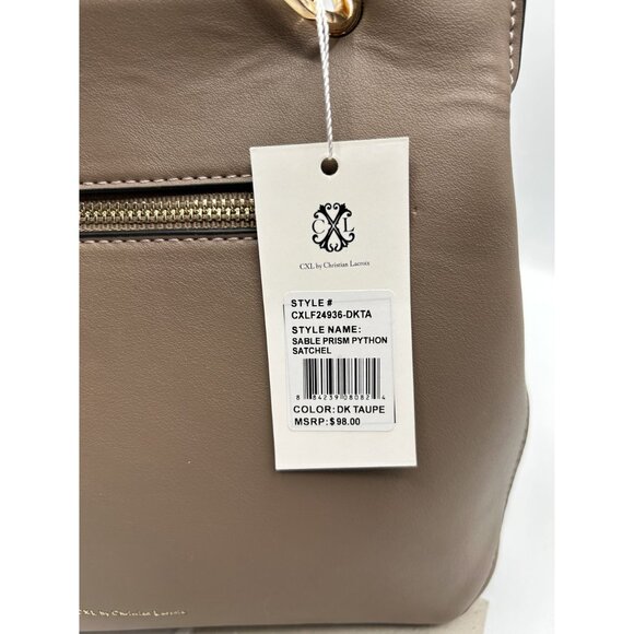CXL by Christian Lacroix, Sable Prism Python, Dark Taupe, Crossbody, Roomy, NWT - Picture 8 of 8